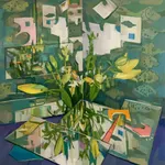 Francis Sills, Flowers (reflected), 2018