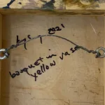 David Konigsberg, Bouquet In Yellow Vase, 2021