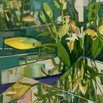 Francis Sills, Flowers (reflected), 2018