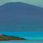 Jane MacNeill, Beinn Dearg Mhor after nightfall - study, 2022