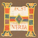 A large and richly illuminated initial H from an Atlantic Bible, Rome, Italy, c. 1100, with intricate ornaments and various decorations in blue, yellow, green and blue.