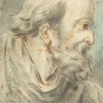 Profile portrait of an elderly man with a beard, by Joseph-Marie Vien.