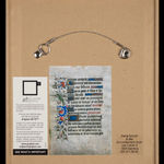 A detail of an illuminated miniature from a medieval Book of Hours realized in Amiens, France, c. 1430-1440 by the Master of Raoul d'Ailly (and workshop) and depicting the Annunciation.