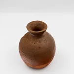 Togaku Mori b. 1937 Vase Signed tomobako, inside lid bizen stoneware 7 x 6 in