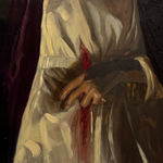 Yongqi Tang, Knight Peeing in a Landscape, 2024