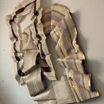 Stacey's Blend 1 & 2. Colour Pencil and Acrylic Paint on Paper with 23K Rose Gold Leaf.