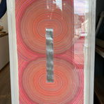 Pink Window. Shown framed and ready for shipping to client.