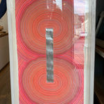 Pink Window. Shown framed and ready for shipping to client.