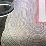 Detail of Pink Window in progress.