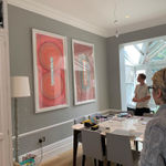 Pink Window shown installed in client's London home in the renovated dining area.