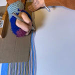 Detail of Blue Window in progress.