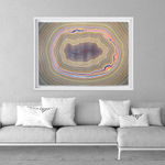 Pink Oval in horizontal display.