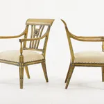 Pair of Early 20th Century Painted Chairs