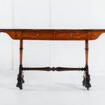 SOLD, Regency Satinwood and Rosewood Sofa Table