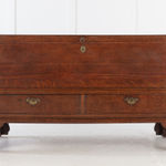 SOLD, 18th Century Oak Silver Chest