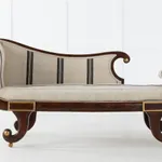SOLD, 19th Century Faux Rosewood Chaise Longue