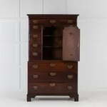 SOLD, English George III Oak Chest on Chest