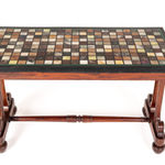 19th Century Regency Mahogany Table with Specimen Marble Top