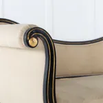 SOLD, Early 19th Century Regency Ebonised and Gilt Chaise Longue