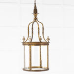 SOLD, 19th Century Gilt Bronze Hall Lantern
