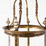 SOLD, 19th Century Gilt Bronze Hall Lantern