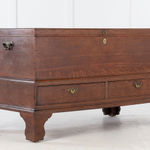 SOLD, 18th Century Oak Silver Chest