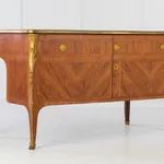 1940s French Kingwood Bureau Plat