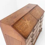 18th Century Estate Oak & Ash English Bureau