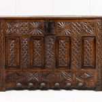 Late 17th Century Carved Oak Coffer