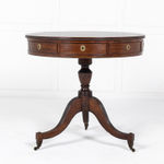 Early 19th Century English Regency Mahogany Drum Table