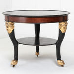 Early 19th Century Tri-pod Table with Black Marble Top