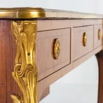 1940s French Kingwood Bureau Plat