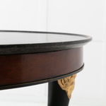 Early 19th Century Tri-pod Table with Black Marble Top