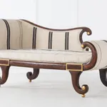 SOLD, 19th Century Faux Rosewood Chaise Longue