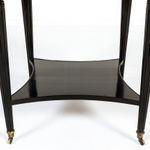 French Ebonised Guéridon with Marble Top Table c.1910