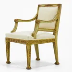 19th Century Italian Painted and Gilt Armchair