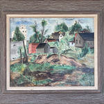 Bumpei Usui, Backyard, Staten Island, 1933