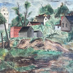 Bumpei Usui, Backyard, Staten Island, 1933