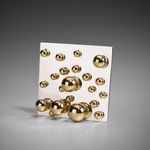 Pol Bury, 14 demi-sphères sur un carré Ring, c. 1970