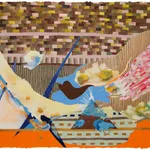 Drawing of the artist Agnès Bourély