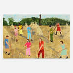 Dianna Settles, Like a bed of tulips in the sun, the haymakers at work, 2023