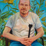Rebecca Ness, Dad in the Garden, 2021