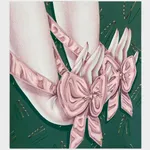 Sarah Slappey, Pink Bows and Pins, 2022