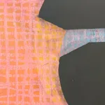 close up detail of an abstract painting