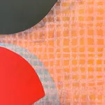 close up detail of an abstract painting