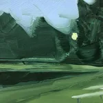 detail image of Sara MacCulloch "(Penobscot) Driving Home"