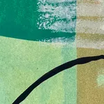 close up detail of an abstract painting.