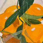 Sydney Licht, Still Life with Bag of Oranges, 2023