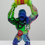 Richard Orlinski, Wild Kong Tag Mat Dallas Cowboy Edition 37cm 1/1, 2022