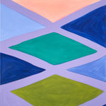 Joanna Pousette-Dart, Untitled (Red, Yellow, Black, Blue), 2022